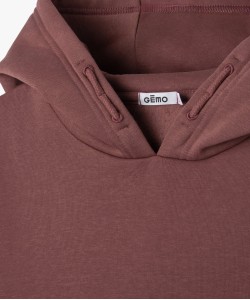 Sweat molletonné à capuche garçon[MISSING]